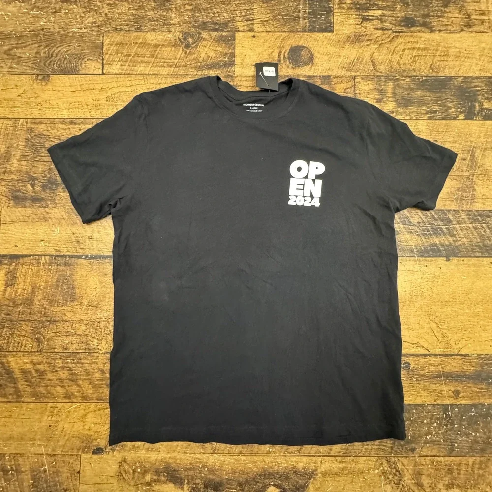 Michigan Central Open 2024 Graphic T Shirt Black X Large Recycled Cotton - Picture 1 of 3